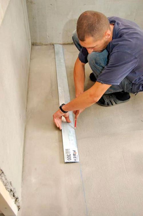 Как класть плитку на пол. Разметка