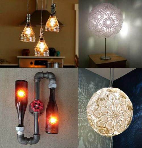 Как сделать светильник своими руками в домашних условиях. Как сделать светильник своими руками — простые уроки и идеи
