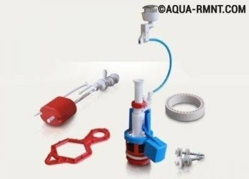 Как называется механизм в бачке унитаза. Составляющие сливного бачка