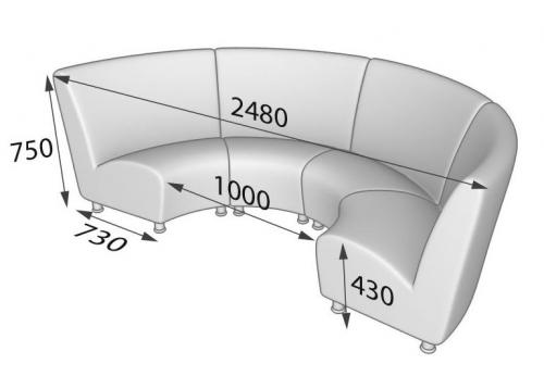 Стандартный размер дивана углового. Стандартные размеры