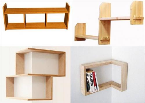 Полка своими руками из подручных материалов. Виды полок