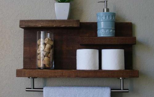 Деревянные полки в ванной комнате своими руками. Полка для ванной своими руками: процесс изготовления различных моделей своими рукам