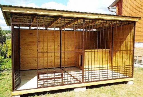 Чертеж вольера для собаки 2х4. Разрабатываем чертеж с размерами вольера для собаки с учетом всех нюансов 01