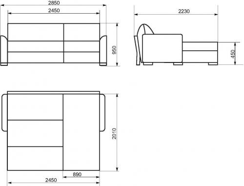 Размеры стандартного двухместного дивана: все, что нужно знать перед покупкой 16