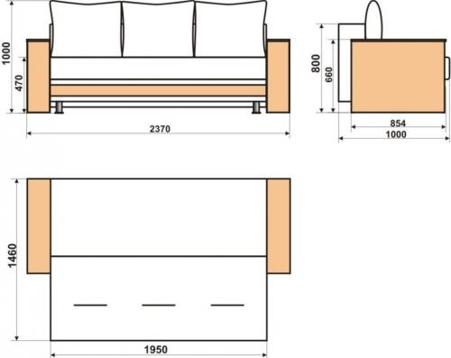 Размеры стандартного двухместного дивана: все, что нужно знать перед покупкой 07
