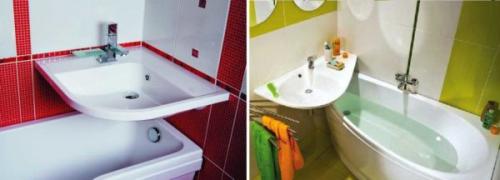 Размеры раковины для ванной комнаты. Угловые умывальники