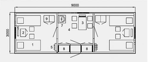 Дома из контейнеров 40 футов. Проекты домов из морских контейнеров 07