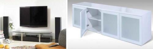 Высота тумбочки под телевизор. Определяемся с габаритами