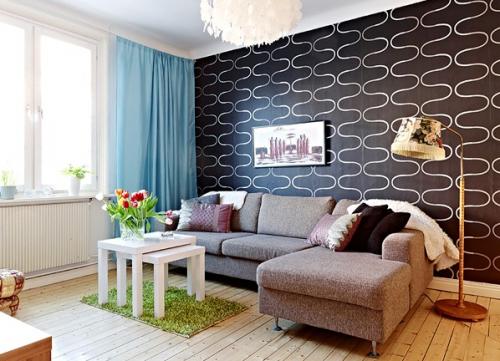 Дизайн комнаты с темными обоями. Варианты дизайна черных обоев