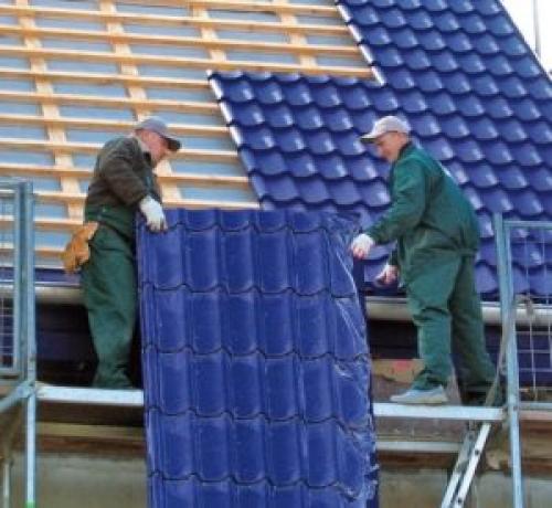 Технология монтажа металлочерепицы на крышу. Монтаж обрешетки по металлочерепичную кровлю 02