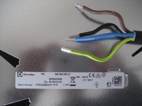 Как подключить варочную панель аристон. Подключение к однофазной сети