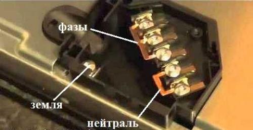 Как подключить варочную панель аристон. Подключение к однофазной сети