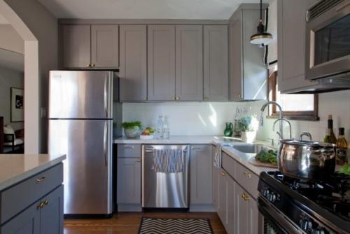 Кухня в серых тонах с яркими акцентами. Оформление кухни в серых тонах: 10 советов дизайнеров