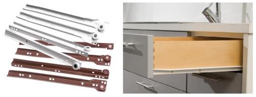 Как подобрать направляющие для выдвижных ящиков в зависимости от длины. Как рассчитать выдвижные ящики под телескопические направляющие 10