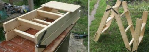 Как сделать деревянную стремянку ходули. Как сделать стремянку своими руками?