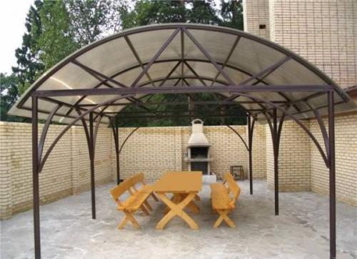 Какие особенности следует учитывать при изготовлении навеса из поликарбоната. Преимущества навесов