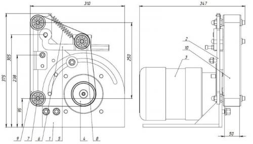 Как создать чертеж гриндера с размерами на 1230 ленту 26