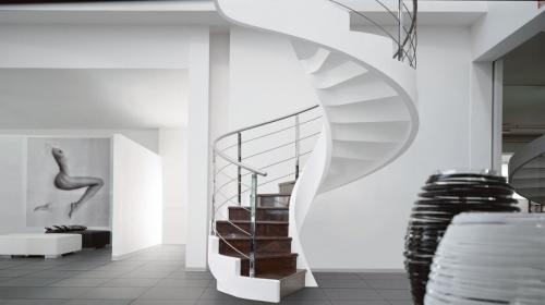 Лестница на второй этаж. Маршевые лестницы