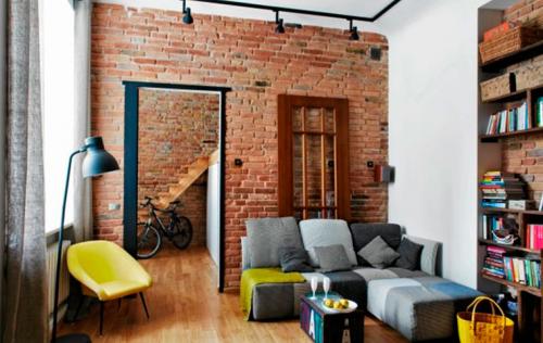 Обои лофт в интерьере. Виды обоев в стиле лофт 09