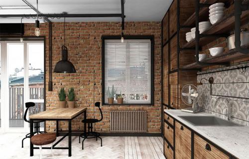 Обои лофт в интерьере. Виды обоев в стиле лофт 01