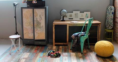 Обои лофт в интерьере. Виды обоев в стиле лофт 05