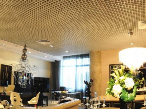 Потолок Грильято. Характеристики потолка Грильято