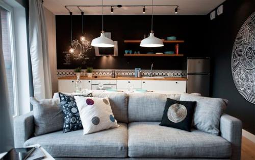 Обои лофт в интерьере. Виды обоев в стиле лофт 11