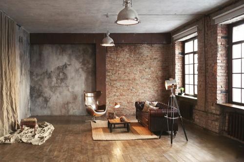 Создание атмосферы лофта с помощью обоев 01