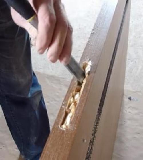 Как врезать замок в новую деревянную дверь своими.. Процесс изготовления паза под замок