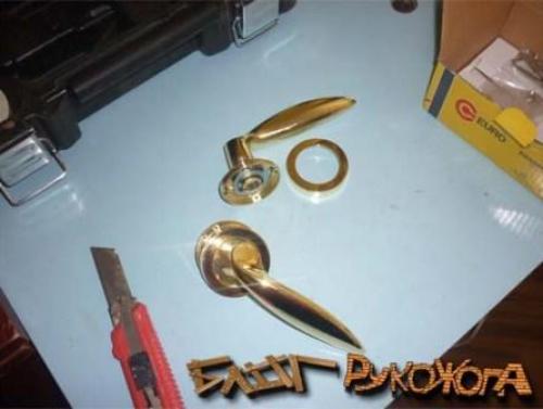 Как врезать замок в межкомнатную дверь без фрезера. Как правильно врезать замок вмежкомнатную дверь