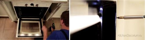 Как вытащить встроенную духовку. Как вытащить духовой шкаф из встроенной кухни