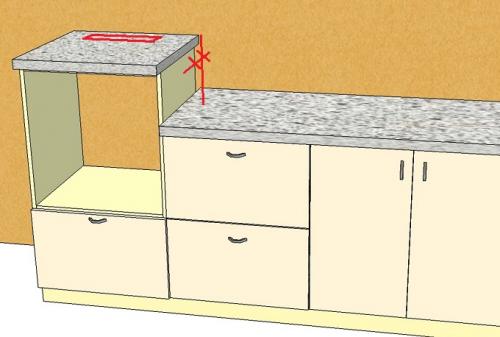 Монтаж встроенного духового шкафа в пенал. Чертежи, как встроить духовой шкаф своими руками