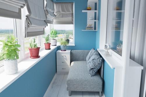 Диван на балкон с ящиком для хранения: функциональная мебель-сундук