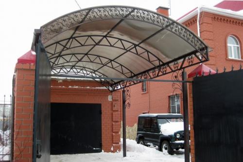 Навес из поликарбоната. Навесы из поликарбоната — самостоятельное изготовление и особенности проектирования (100 фото)