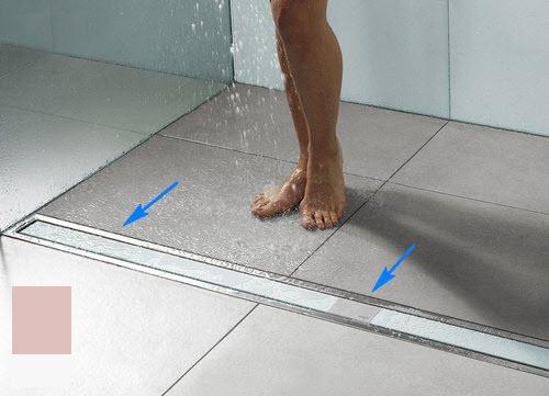 Как сделать душевую без поддона со сливом в полу. Душ без поддона в квартире: особенности трапов в полу ванной