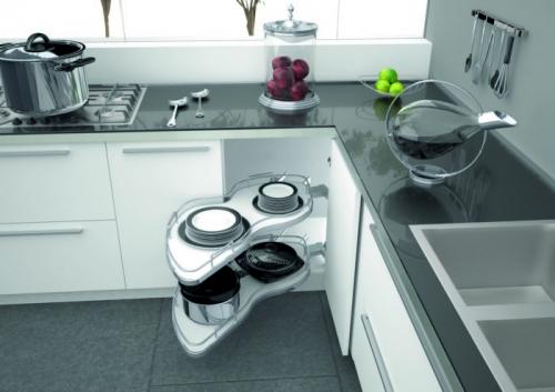 Габариты углового кухонного шкафа. Фото примеры современных угловых кухонных шкафов