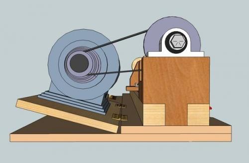 Задняя бабка на токарный станок по дереву своими руками. Двигатель станка 01