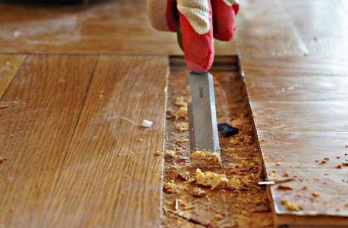 Снятие напольного покрытия. Демонтаж паркета в квартире