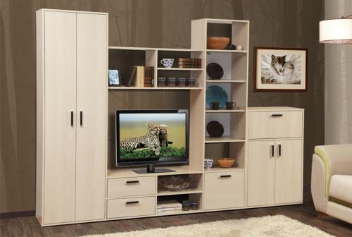 Темные обои в гостиной. Благородство комбинирования 22