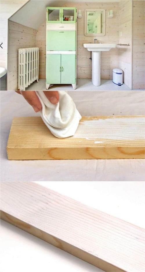 Чем покрасить дерево, чтобы была видна структура. 