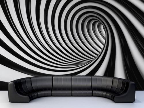 Белые обои с черным рисунком. Особенности черно-белых покрытий