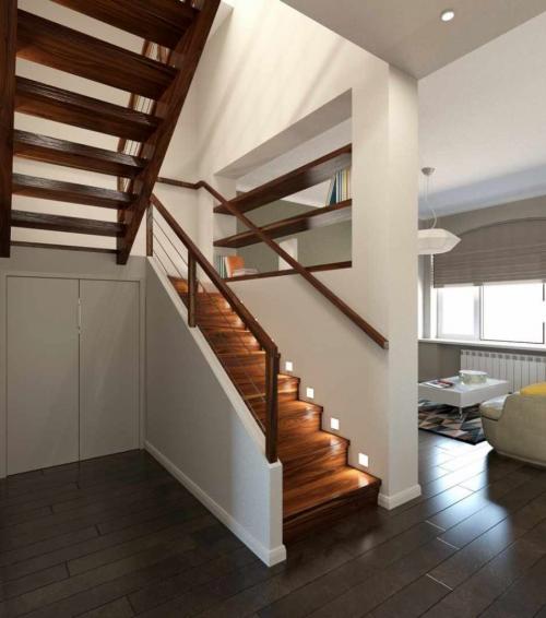 Размеры лестницы на второй этаж. Ширина лестничного марша