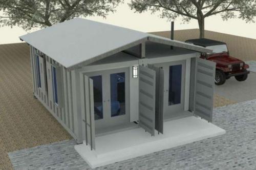 Дом из морского контейнера 40 футов с планировкой. Проекты домов из морских контейнеров