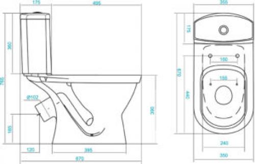 Параметры унитаза с бачком. Особенности