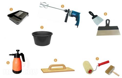 Технология нанесения короеда на стены. Область применения штукатурки короед 10