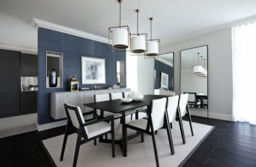 Обои с синим рисунком. Цвет, дизайн и психология