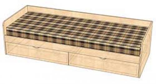 Размеры односпальной кровати с ящиками. Проектируем односпальную кровать с выдвижными ящиками