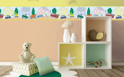 Бордюр обойный бумажный. Клеим бумажный бордюр на виниловые обои правильно