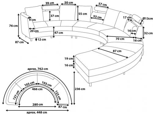 Размер углового дивана. Стандартные размеры