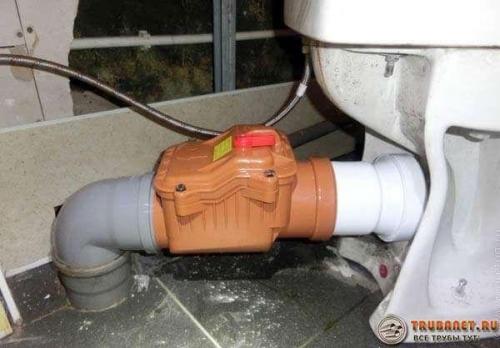 Обратный клапан на канализационную труб.  Для чего необходимо приспособление